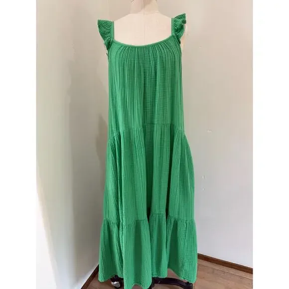 XiRENA | Dresses | Xirena Rumer Green Womens Dress Size Xs Cotton Gauze  Resort Pool Beach | Poshmark